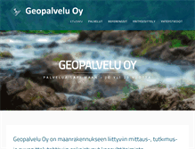 Tablet Screenshot of geopalvelu.fi